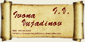 Ivona Vujadinov vizit kartica